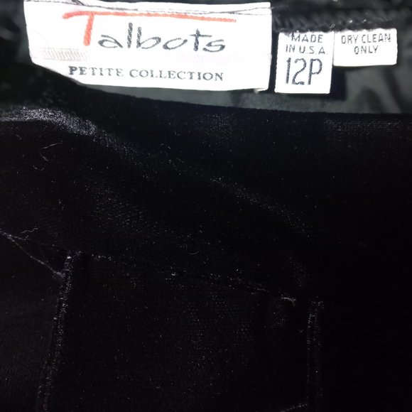 Talbot's Vintage Velvet Midi Skirt - Goth, Retro - Picture 3 of 3